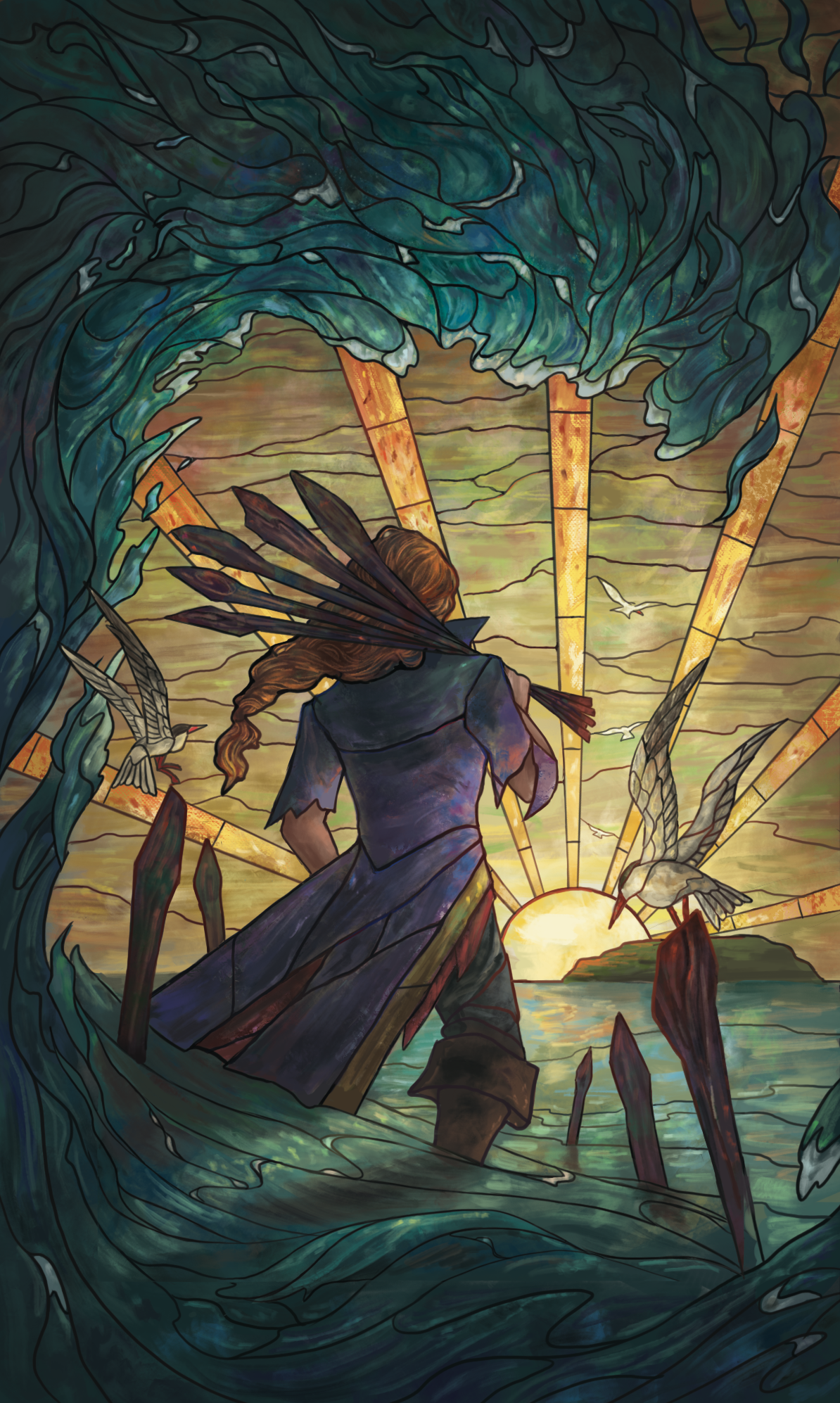 Ten of Wands A3 Print