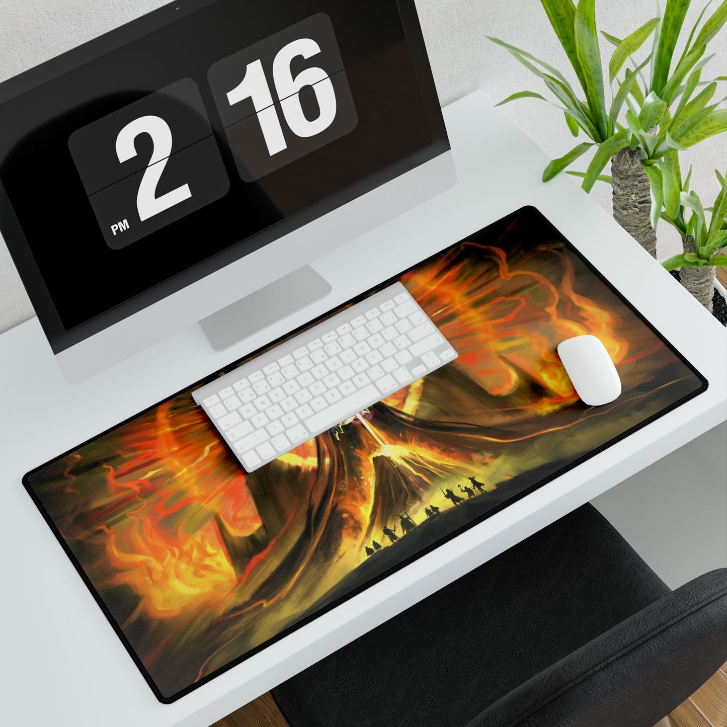 Fire and Death Desk Mat