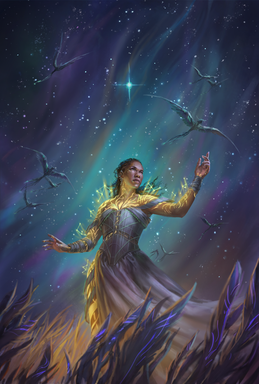 Khrissalla and the Stars Art Print
