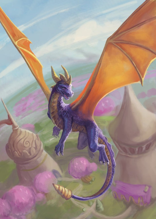 Dragon Village Art Print (A3 Only)