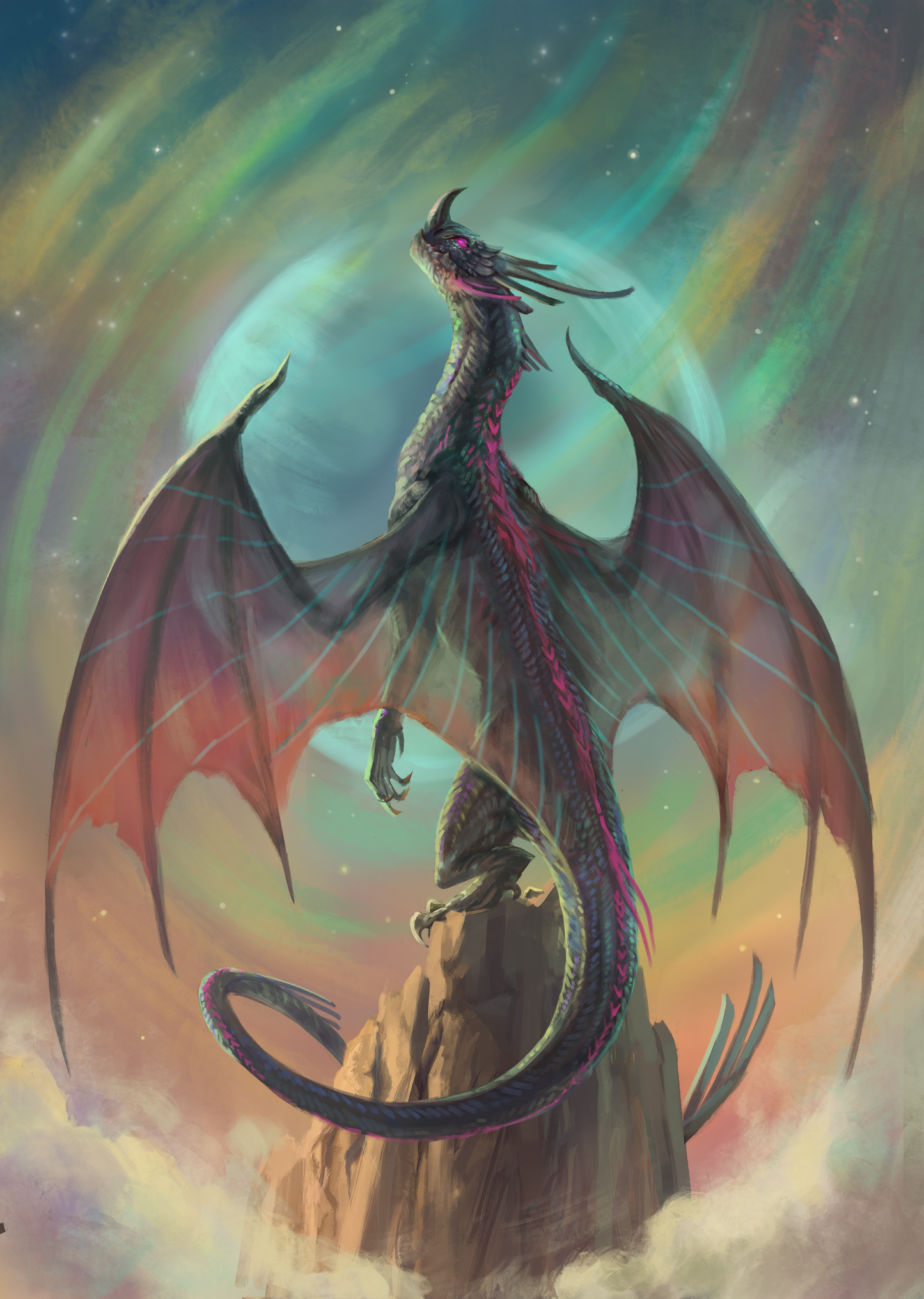 Star Dragon Art Print